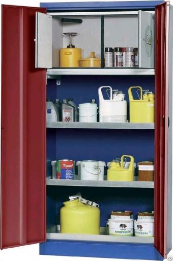 Шкаф UWS 19 Plus для хранения опасных веществ, со встроенным сейфом для ЛВЖ